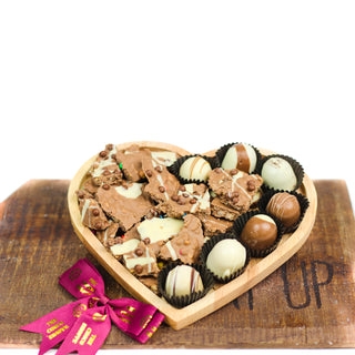 The Choco Shoppe Milk Chocolate Heart Platter - Giftsmiths