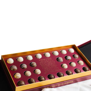 The Choco Shoppe Classic chocolate Truffles - 28 Piece Box - Giftsmiths
