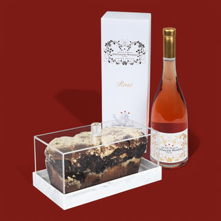 The Maroon Dot Rosé + Babka Tray - Giftsmiths