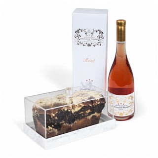 The Maroon Dot Rosé + Babka Tray - Giftsmiths