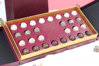 The Choco Shoppe Classic chocolate Truffles - 28 Piece Box - Giftsmiths