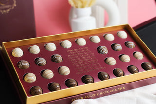 The Choco Shoppe Classic chocolate Truffles - 28 Piece Box - Giftsmiths