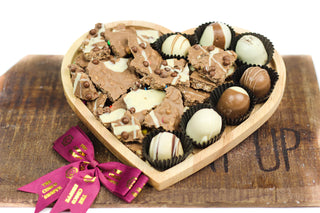 The Choco Shoppe Milk Chocolate Heart Platter - Giftsmiths