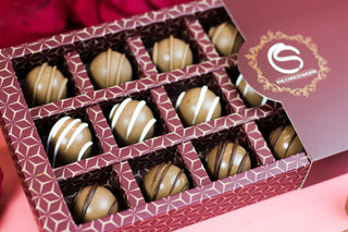 The Choco Shoppe Chocolate Truffles - 12 Piece Soft Box - Giftsmiths