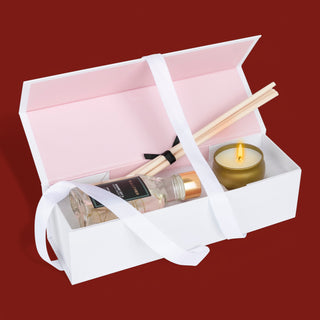 The Maroon Dot Diffuser & Candle Gift Box - Giftsmiths