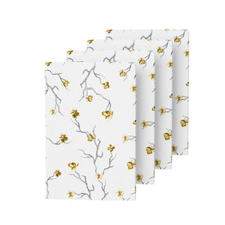Golden Branch Napkins (4-Pack) - Giftsmiths