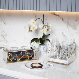 Golden Branch Cake Log Holder - Giftsmiths