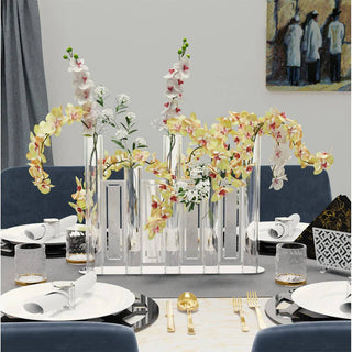 Laser Cut Tube Vase - White Pearl - Giftsmiths
