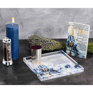Artwork Havdalah Tray - Midnight Blue - Giftsmiths