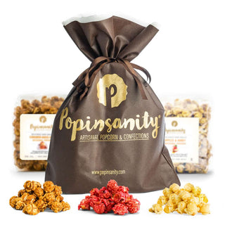 Gourmet Popcorn 3 Flavor Gift Bag - Giftsmiths
