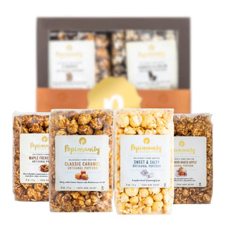 Gourmet Popcorn 4 Pack Variety Gift Box - Giftsmiths