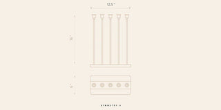 Symmetry V Candleholder - Giftsmiths